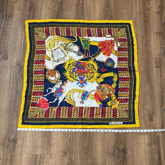 Renato Balestra Multicolor Italian British Scarf - Picture 6 of 10